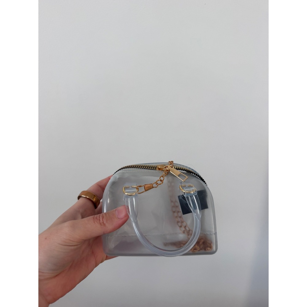 Mini Light Blue Jelly Purse – See-Through Silicone – NWT